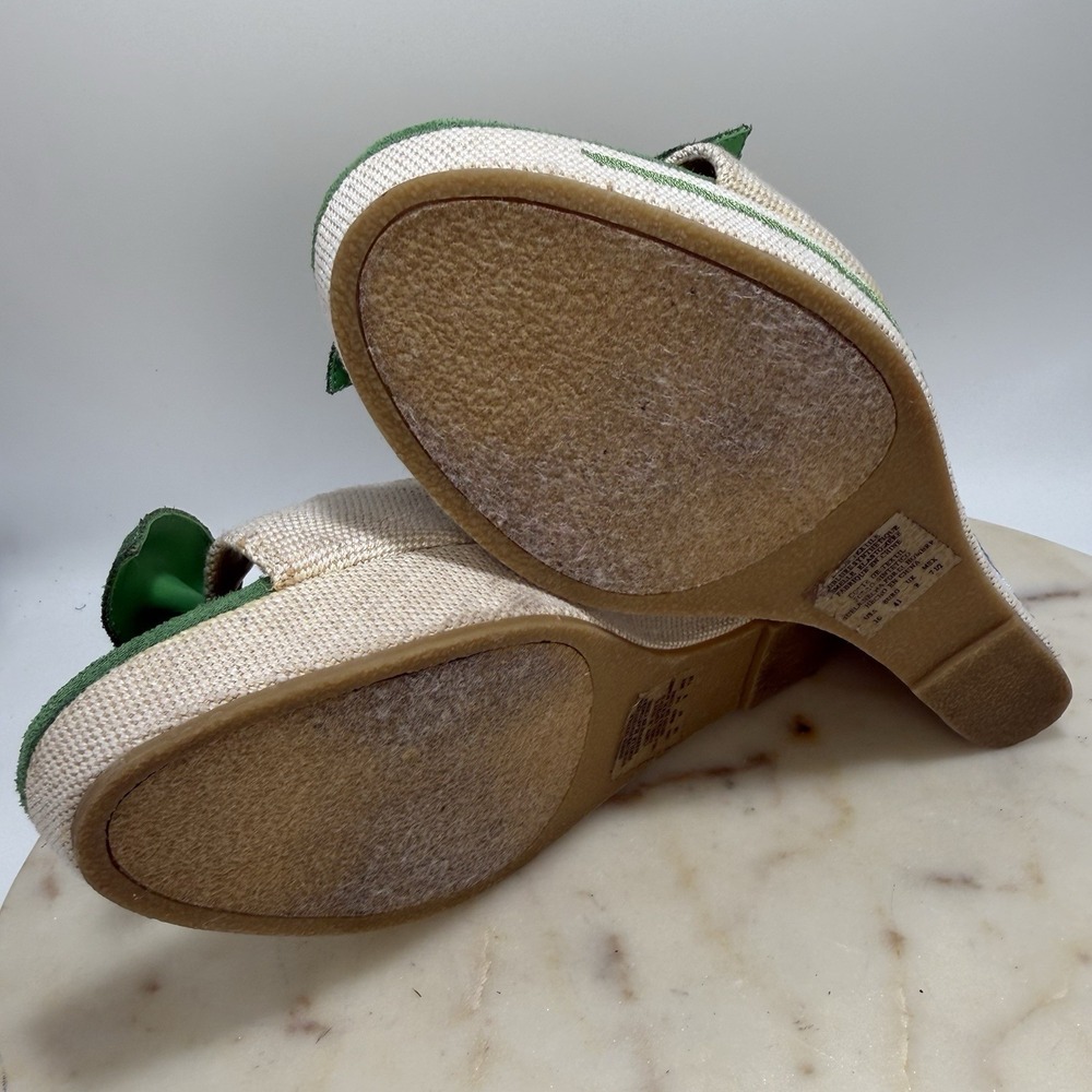 Bongo Vintage Y2K Embroidered Floral Platform Wedge Sandals Fairy Cute Size 10M - Picture 10 of 12